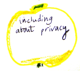 including about privacy 